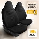 2x Sitzbez&uuml;ge (Pilot) passend f&uuml;r Toyota Hilux in Schwarz 1256P003