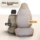 Sitzbez&uuml;ge (Pilot) passend f&uuml;r BMW X5 in Beige Schwarz 1256P040