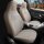 2x Sitzbezüge (Pilot) passend für Jaguar S-Type in Beige Schwarz 1256P040
