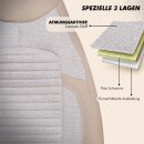 Sitzbez&uuml;ge (Pilot) passend f&uuml;r Skoda Roomstar in Beige Schwarz 1256P040