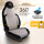 2x Sitzbezüge (Pilot) passend für Renault Modus in Beige Schwarz 1256P043