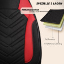 Sitzbez&uuml;ge passend f&uuml;r Citroen Jumper in Schwarz Rot 1255P012