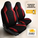 Sitzbez&uuml;ge passend f&uuml;r Opel Adam in Schwarz Rot 1255P012
