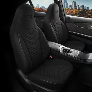 Sitzbezüge passend für Land Rover Range Rover Sport in Schwarz 1255P003