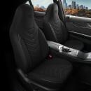 Sitzbezüge passend für VW Golf in Schwarz 1255P003