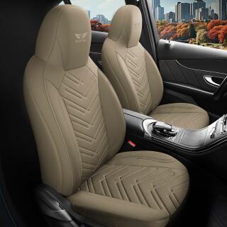 Sitzbezüge passend für Peugeot Expert in Beige 1255P040