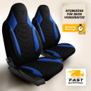Sitzbez&uuml;ge passend f&uuml;r Fiat Fiorino in Schwarz Blau 1255P011