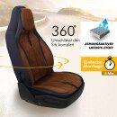 Sitzbez&uuml;ge (Pilot) passend f&uuml;r SsangYong Tivoli in Braun Schwarz DLX2091