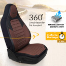Sitzbez&uuml;ge (Pilot) passend f&uuml;r Volvo S60 in Braun Schwarz UZY2132
