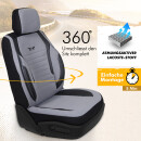 Sitzbez&uuml;ge passend f&uuml;r Opel Mokka in Grau Schwarz GKS2250