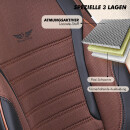 Sitzbez&uuml;ge passend f&uuml;r Kia Optima in Braun Schwarz GKS2253