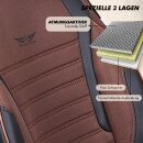Sitzbez&uuml;ge passend f&uuml;r Mazda CX-7 in Braun Schwarz GKS2253