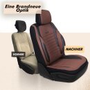 Sitzbez&uuml;ge passend f&uuml;r Subaru Justy in Braun Schwarz GKS2253