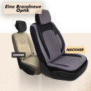 Sitzbez&uuml;ge passend f&uuml;r Kia Venga in Grau Schwarz AKD3027