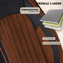 Sitzbez&uuml;ge passend f&uuml;r Kia Optima in Braun Schwarz AKD3030