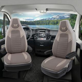 Sitzbezüge passend für Cristall Wohnmobil Caravan in Beige UZY2131