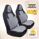 Sitzbez&uuml;ge passend f&uuml;r Vario Mobil Wohnmobil Caravan in Grau Schwarz UZY2129