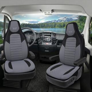 Sitzbezüge passend für Westfalia Wohnmobil Caravan in Grau Schwarz UZY2129