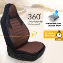Sitzbez&uuml;ge passend f&uuml;r Auto Sleepers Wohnmobil Caravan in Braun Schwarz UZY2132