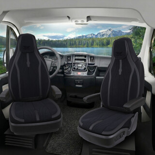 Sitzbezüge passend für Bresler Wohnmobil (Schwarz) DLX2081