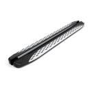 Trittbretter passend f&uuml;r Nissan Patrol ab 01/2005-12/2012 (Model: SHINING, Farbe: Silber) mit ABE