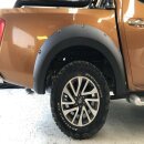 Kotfl&uuml;gelverbreiterung Radlaufverbreiterung passend f&uuml;r Nissan Navara mit Schraubenoptik ab Baujahr 2015