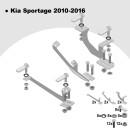 Trittbretter passend f&uuml;r Kia Sportage ab 09/2009-12/2015 (Model: DOLU, Farbe: Schwarz) mit ABE