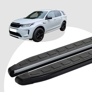 Trittbretter passend für Land Rover Discovery Sport ab 11/2014 (Model: DOLU, Farbe: Schwarz) ABE