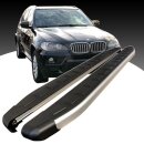 Trittbretter passend f&uuml;r BMW X5 ab 02/2006-06/2013 (Model: DOLU, Farbe: SIlber) mit ABE