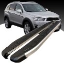 Trittbretter passend f&uuml;r Chevrolet Captiva ab 2006-2015 (Model: DOLU, Farbe: SIlber)