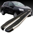 Trittbretter passend f&uuml;r Chevrolet Trax ab 12/2012 (Model: DOLU, Farbe: SIlber) mit ABE