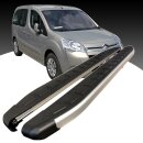 Trittbretter passend f&uuml;r Citroen Berlingo ab 04/2008-12/2018 (Model: DOLU, Farbe: SIlber) ABE