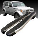 Trittbretter passend f&uuml;r Dodge Nitro ab 09-2006-12/2012 (Model: DOLU, Farbe: SIlber) mit ABE