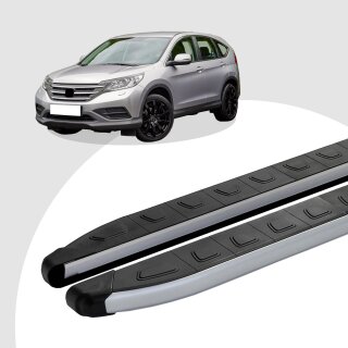 Trittbretter passend für Honda CR-V ab 06/2006-12/2012 (Model: DOLU, Farbe: SIlber) mit ABE