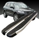 Trittbretter passend f&uuml;r Hyundai Santa Fe ab 09/2012-2018 (Model: DOLU, Farbe: SIlber) mit ABE