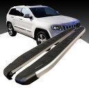 Trittbretter passend f&uuml;r Jeep Grand Cherokee ab 06/2010 (Model: DOLU, Farbe: SIlber) ABE