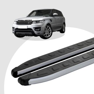 Trittbretter passend für Land Rover Range Rover Sport 11/2014 (Model: DOLU, Farbe: SIlber) ABE