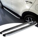 Trittbretter passend f&uuml;r Land Rover Rover Vogue ab 03/2002-12/2012 (Model: DOLU, Farbe: SIlber)