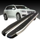 Trittbretter passend f&uuml;r Volvo XC90 ab 09/2014 (Model: DOLU, Farbe: SIlber) mit ABE