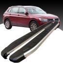 Trittbretter passend f&uuml;r VW Tiguan ab 01/2016 (Model: DOLU, Farbe: SIlber) mit ABE