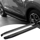Trittbretter passend f&uuml;r Kia Sportage ab 09/2004-12/2010 (Model: LAVA, Farbe: Schwarz) mit ABE