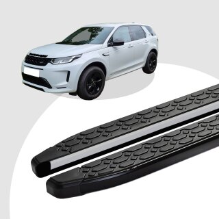 Trittbretter passend für Land Rover Discovery Sport ab 11/2014 (Model: LAVA, Farbe: Schwarz) ABE