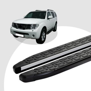 Trittbretter passend für Nissan Pathfinder ab 01/2005-12/2012 (Model: LAVA, Farbe: Schwarz)