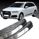 Trittbretter passend f&uuml;r Audi Q7 ab 01/2015 (Model: LAVA, Farbe: Silber) mit ABE