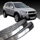 Trittbretter passend f&uuml;r Chevrolet Captiva ab 2006-2015 (Model: LAVA, Farbe: Silber)