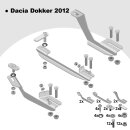 Trittbretter passend f&uuml;r Dacia Dokker ab 11/2012 (Model: LAVA, Farbe: Silber) mit ABE