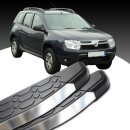 Trittbretter passend f&uuml;r Dacia Duster ab 04/2010-12/2017 (Model: LAVA, Farbe: Silber) mit ABE