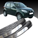 Trittbretter passend f&uuml;r Daihatsu Terios ab 11/2005-12/2017 (Model: LAVA, Farbe: Silber)