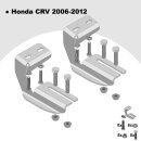 Trittbretter passend f&uuml;r Honda CR-V ab 06/2006-12/2012 (Model: LAVA, Farbe: Silber) mit ABE