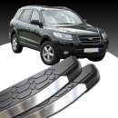 Trittbretter passend f&uuml;r Hyundai Santa Fe ab 09/2012-2018 (Model: LAVA, Farbe: Silber) mit ABE